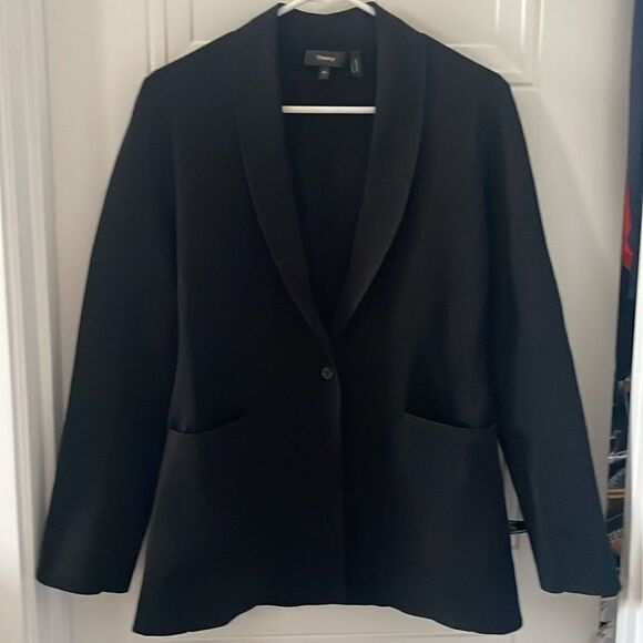 Theory Black Etiennette Black Jacket - Picture 1 of 5